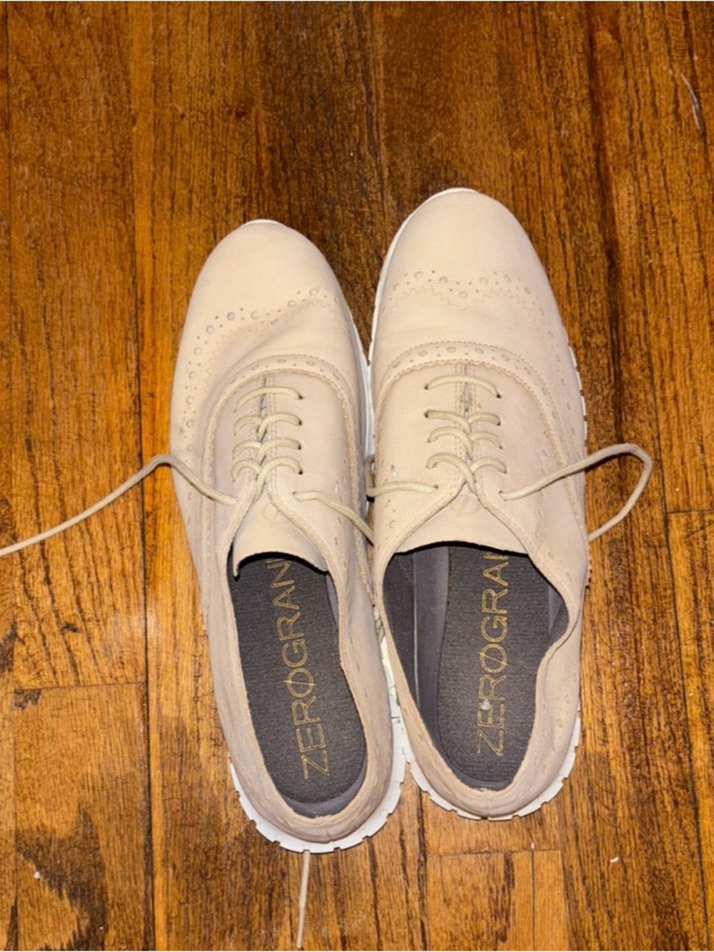 Cole Haan Women’s Beige Oxford Flats